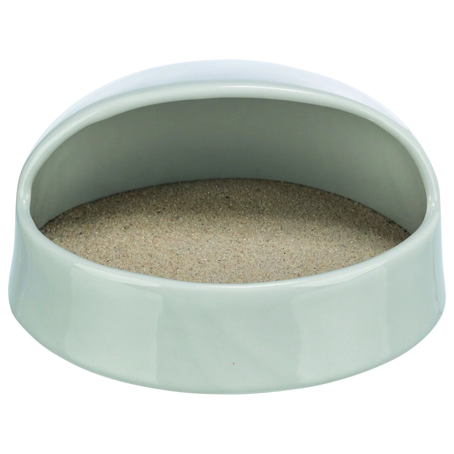 Trixie Zandbad Keramiek - Vachtverzorging - 20x10x16 Cm Grijs - Image 2