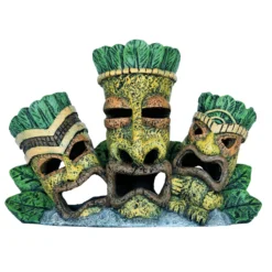 Superfish Deco Tiki Triple - Aquarium - Ornament - 23x10x16 Cm Bruin