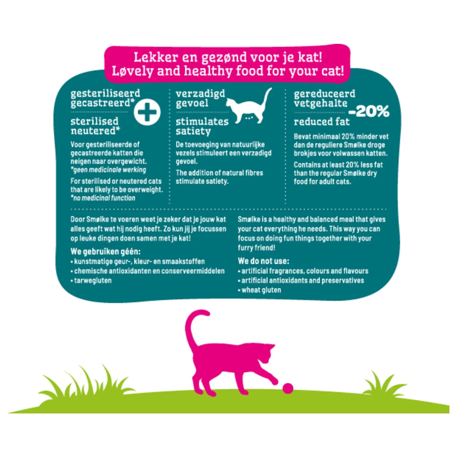 Smolke Cat Sterilised Kip&Lam&Vis - Kattenvoer - Image 4