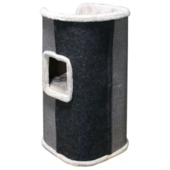 Adori Krabton Javana - Krabpalen - 40x40x75 Cm Wit Grijs Zwart