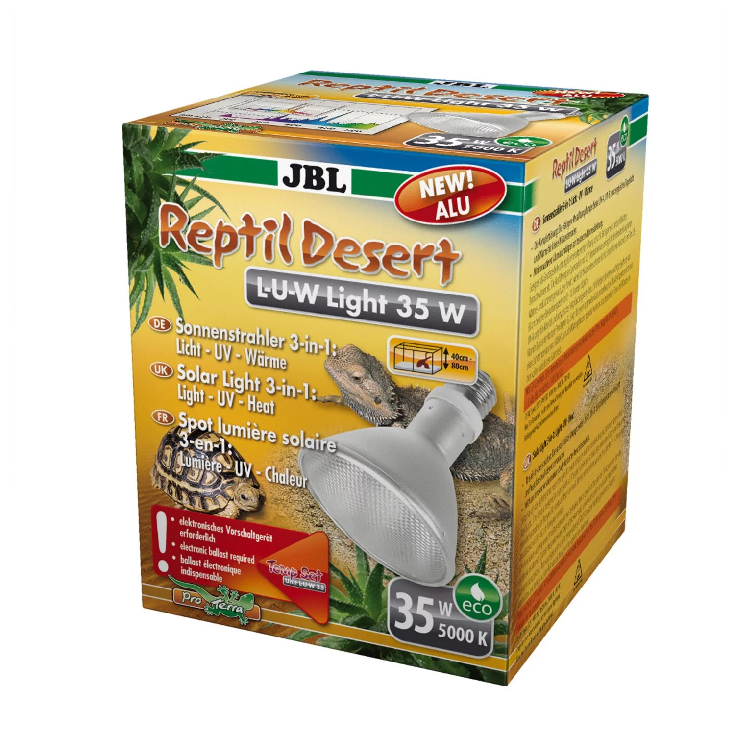 Jbl Reptildesert L-U-W Light Alu - Verlichting - 35 Watt