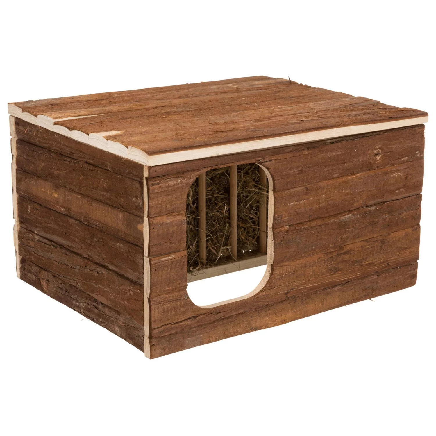 Trixie Natural Living Huis Hilke - Kooi Accessoire - 40x23x32 Cm Donker Hout