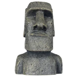 Aqua Della Moai Beeld - Aquarium - Ornament - 11x9x17 Cm