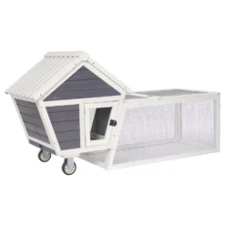 Adori Konijnenhok Bux - Dierenverblijf - 158x60x81.5 Cm Grijs Wit