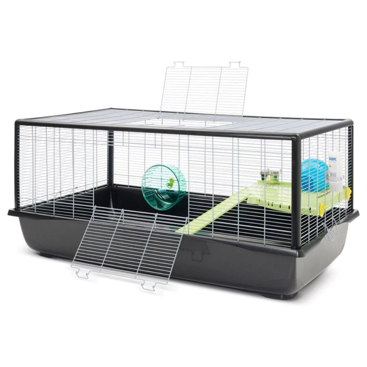 Savic Hamsterkooi Plaza 120 - Dierenverblijf - 118x64.5x52 Cm Zwart - Image 2