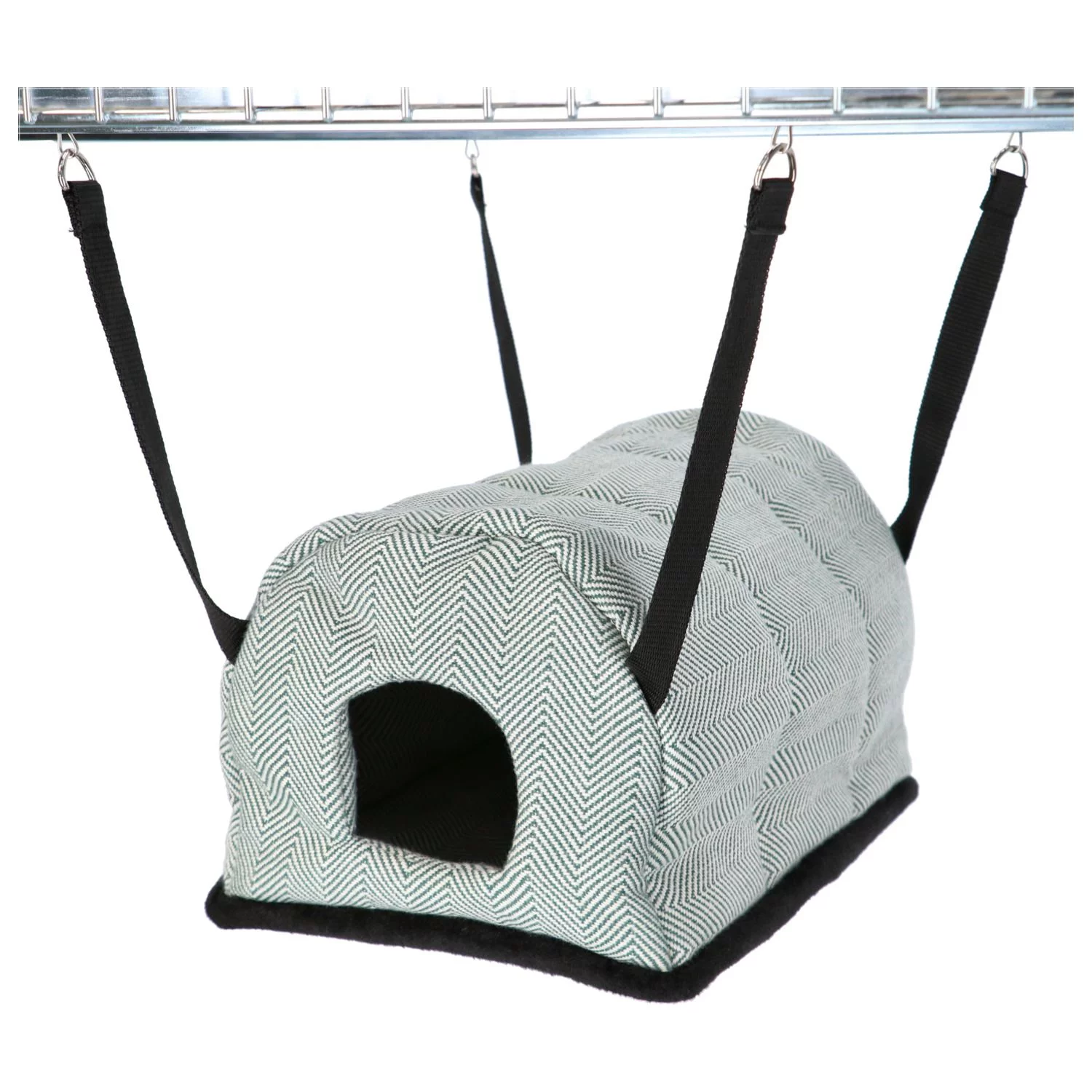 Adori Hangmat Iglo Noah - Slaapplaats - 19x30x19 Cm Groen Grijs