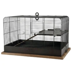 Zolux Retro Knaagdierenkooi Fernand - Dierenverblijf - 59x39.5x39.5 Cm Bruin