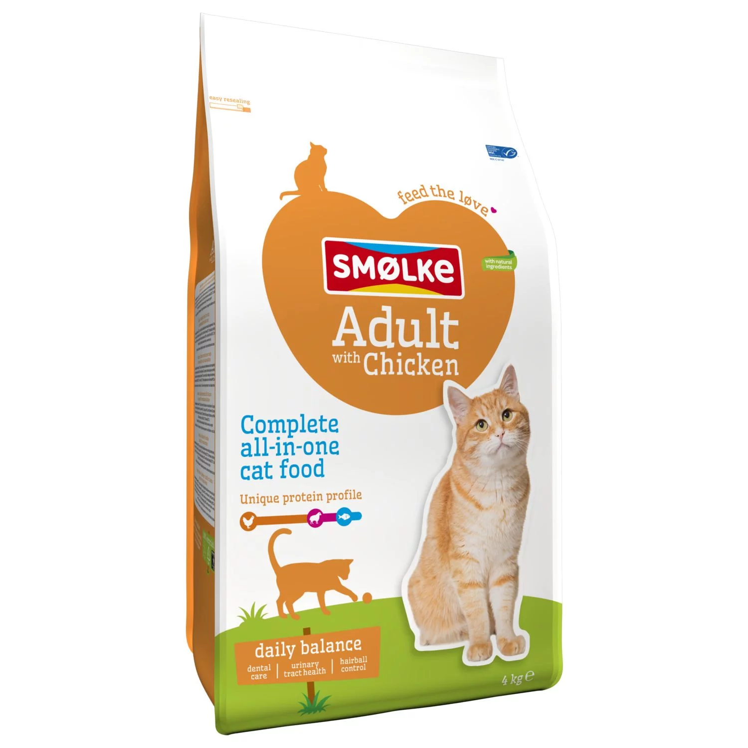 Smolke Cat Adult Kip&Lam&Vis - Kattenvoer