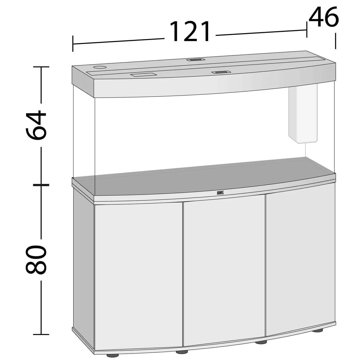 Juwel Aquarium Vision 260 Led 121x46x64 Cm - Aquaria - Image 10