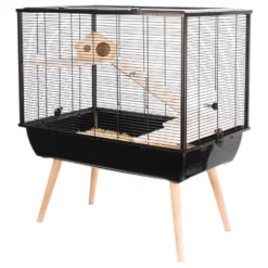 Zolux Knaagdierkooi Neo Silta - Dierenverblijf - 78x48x87.5 Cm Zwart