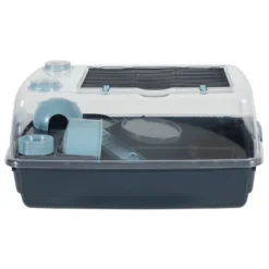 Zolux Indoor2 Knaagdierenkooi Vision 55 - Dierenverblijf - 38x55x28 Cm Blauw Donkergrijs Knaagdierenkooi