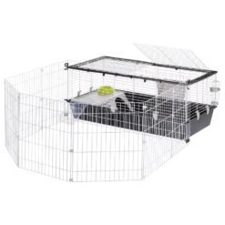 Ferplast Parkhome 120 Uitloopren - Dierenverblijf - 118x164x56 Cm Zwart