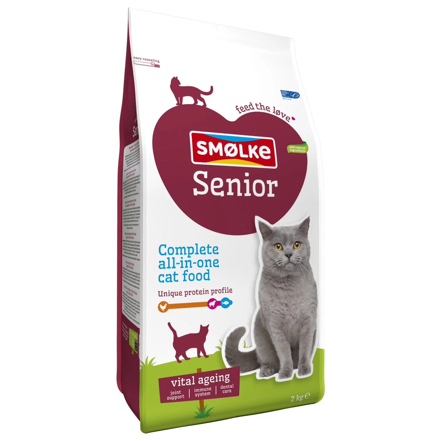 Smolke Cat Senior Kip&Lam&Vis - Kattenvoer
