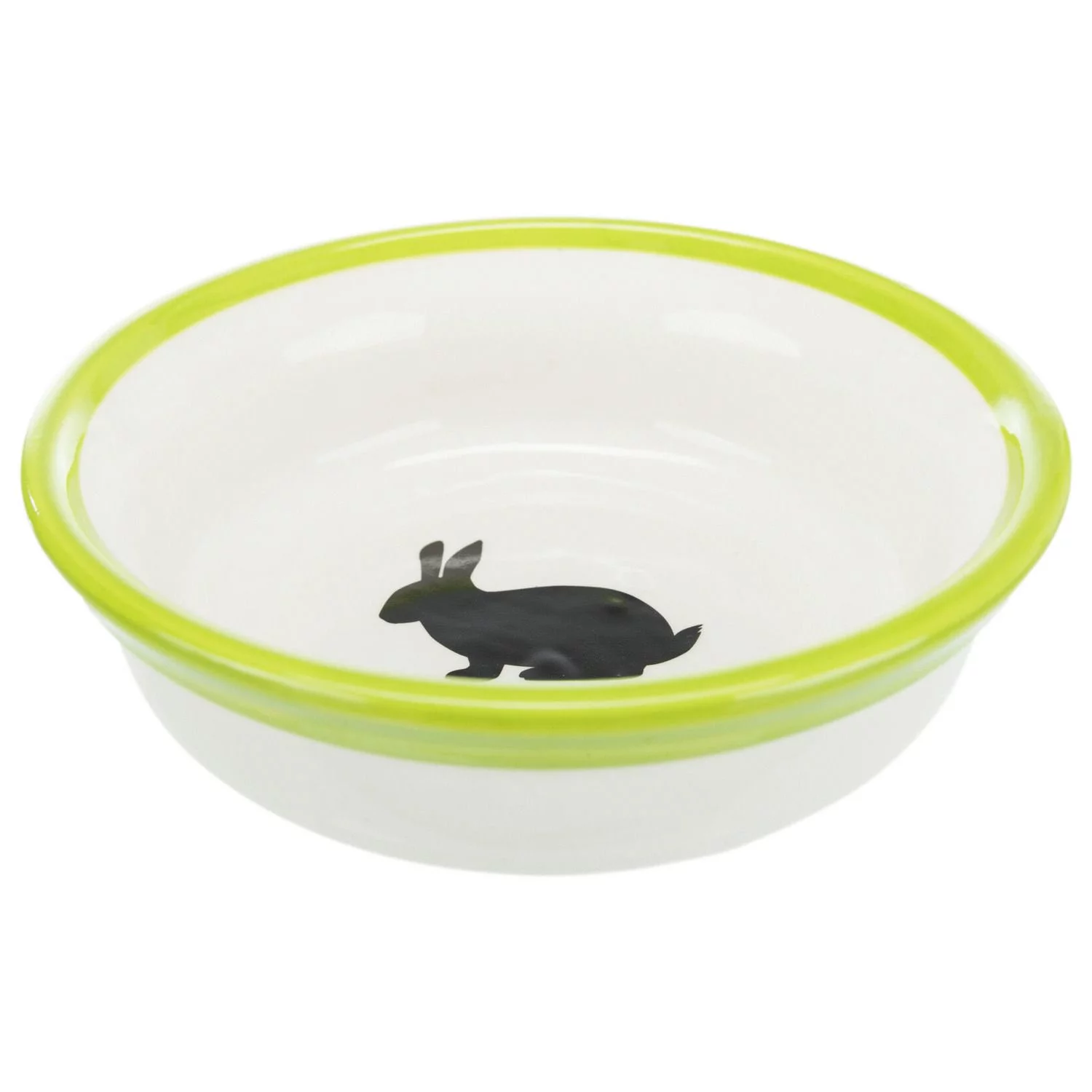 Trixie Voer En Waterset Op Standaard - Voer/Waterbak - 2x ø13cm Cm Wit Groen Zwart - Image 6