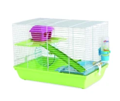 Savic Hamsterkooi Martha Triple - Dierenverblijf - 46.5x29.5x34 Cm Groen