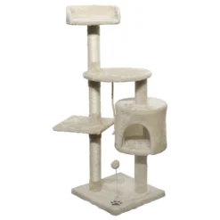 Adori Krabpaal Indy - Krabpalen - 40x40x112 Cm Warm Wit Wit