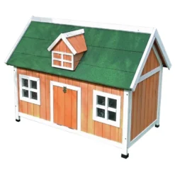 Duvo+ Woodland Kippen- En Konijnenhok Combi - Dierenverblijf -