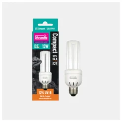 Arcadia D3+ Compact Lamp Mini 12% Uvb - Verwarming - 13 Watt