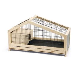 Beeztees Konijnenkooi Mex - Dierenverblijf - 116X54x65 Cm Zwart Blank