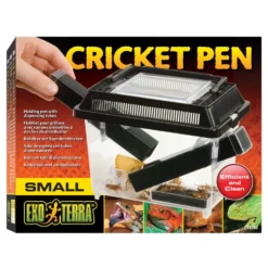 Exo Terra Cricket Pen S 3 Buizen En 2 Spons Zwart - Bijproducten