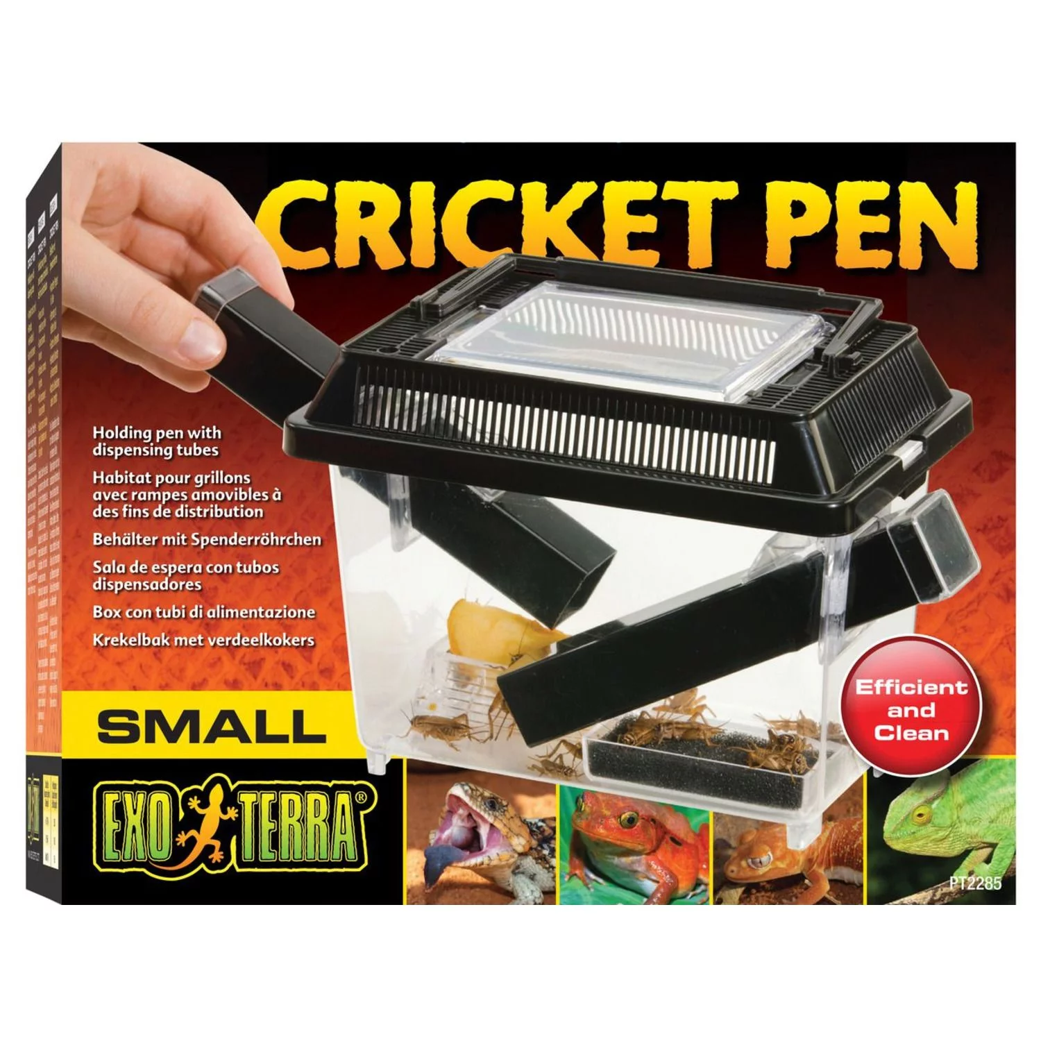 Exo Terra Cricket Pen S 3 Buizen En 2 Spons Zwart - Bijproducten