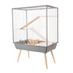 Zolux Knaagdierkooi Neo Cosy - Dierenverblijf - 79x48x109 Cm Grijs