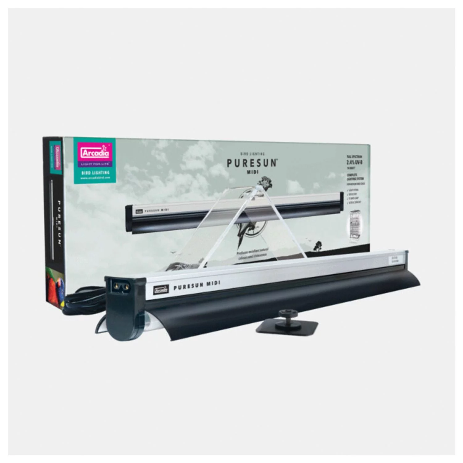 Arcadia Puresun Vogel Lamp Set Met Houder - Verwarming - 14 Watt Midi - Image 3