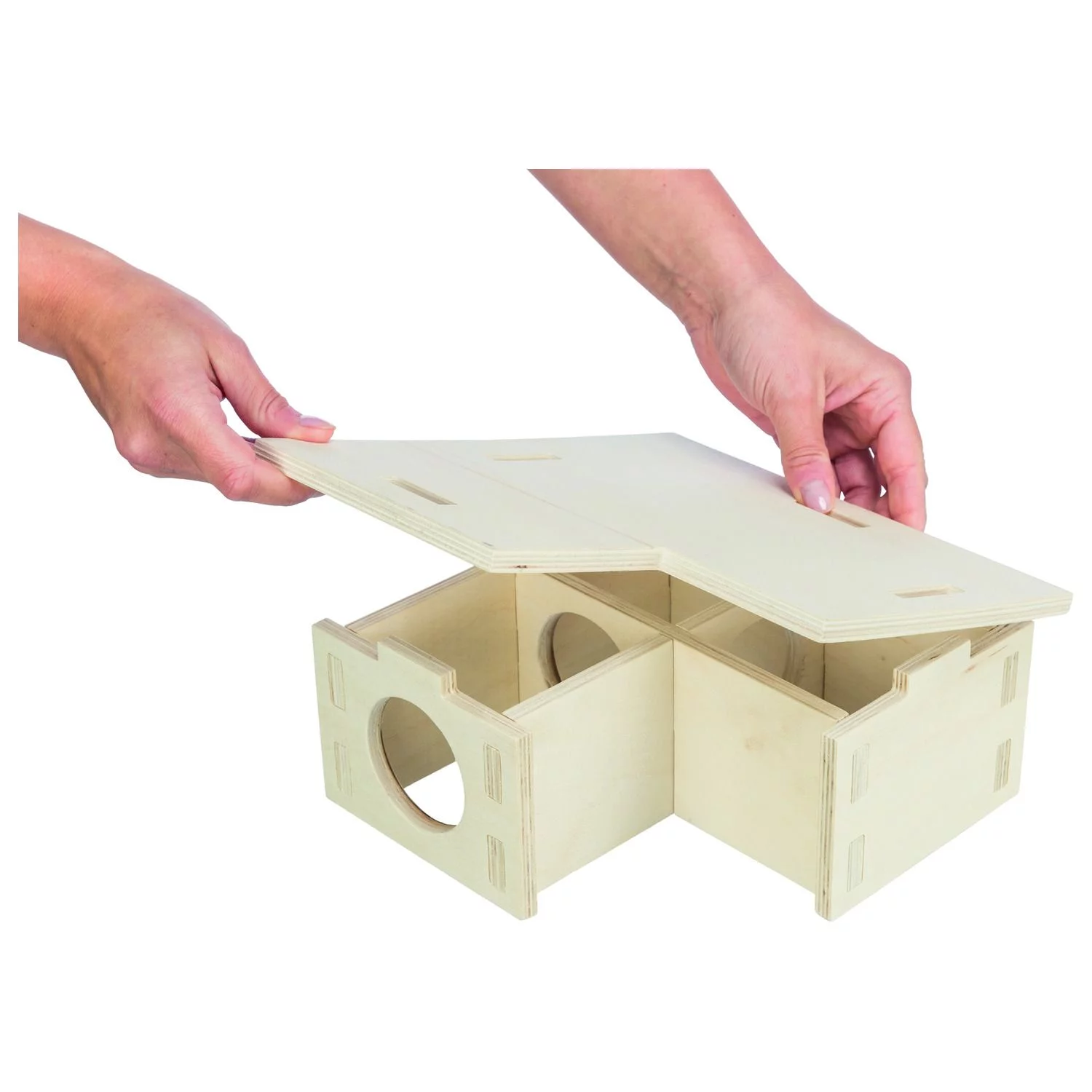 Trixie Meerkamerhuis. 3 Kamers - Kooi Accessoire - 25x10x25 Cm - Image 6