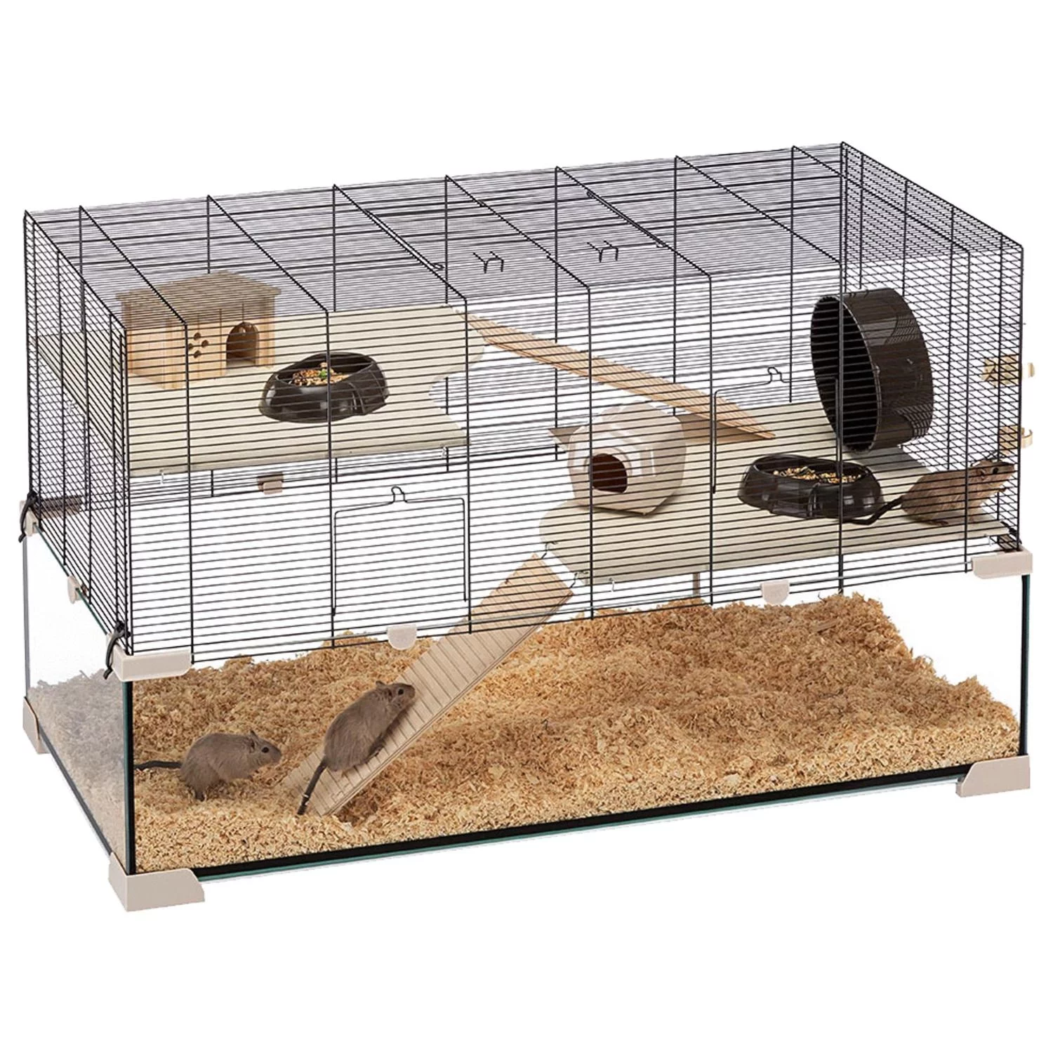 Ferplast Knaagdierenkooi Karat 100 - Dierenverblijf - 98.5x50.5x61.5 Cm - Image 2