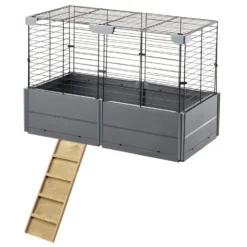 Ferplast Multipla Roof Extension - Dierenverblijf - 37x72x50 Cm Grijs