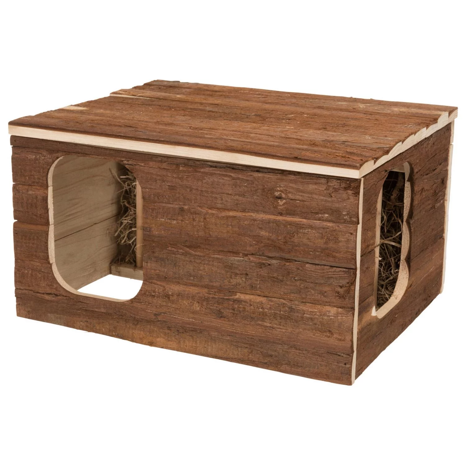 Trixie Natural Living Huis Hilke - Kooi Accessoire - 40x23x32 Cm Donker Hout - Image 3