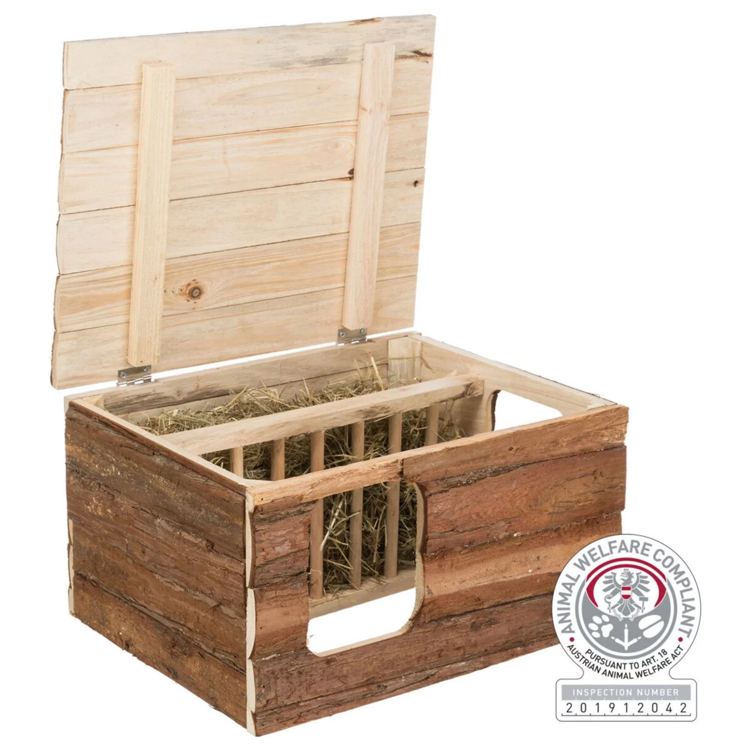 Trixie Natural Living Huis Hilke - Kooi Accessoire - 40x23x32 Cm Donker Hout - Image 2