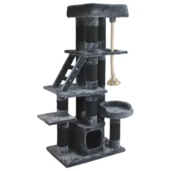 Adori Krabpaal Luce - Krabpalen - 60x38x149 Cm Donkergrijs Zwart