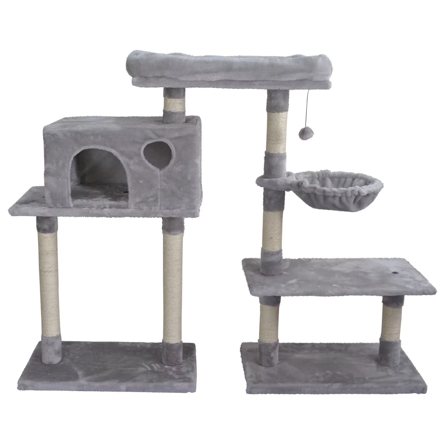 Adori Krabpaal Kingsley 3 In 1 - Krabpalen - 70x60x112 Cm Grijs