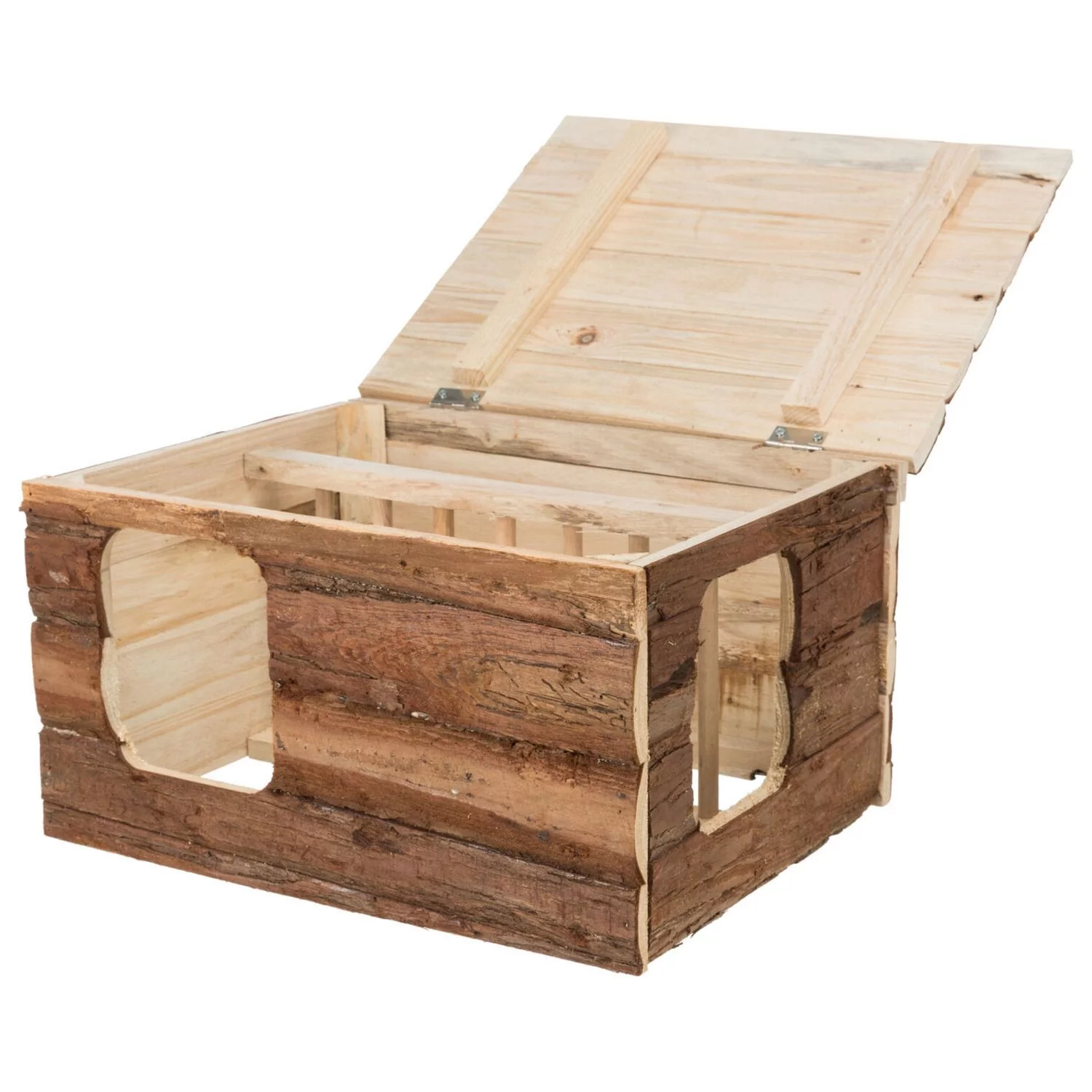 Trixie Natural Living Huis Hilke - Kooi Accessoire - 40x23x32 Cm Donker Hout - Image 4