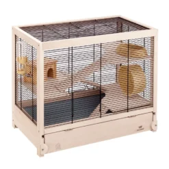 Ferplast Hamsterkooi Hamsterville - Dierenverblijf - 60x34x49 Cm Houtkleur