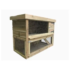 Voldux Konijnenhok Kevin - Dierenverblijf - 137x70x96 Cm Naturel