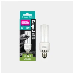 Arcadia D3 Compact Lamp Mini 7% Uvb - Verwarming - 13 Watt