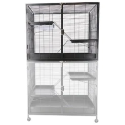 Keddoc Rattenkooi Animal Home Penthouse Top - Dierenverblijf - 93.5x63x76 Cm Antraciet