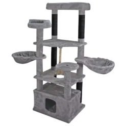 Adori Krabpaal Nobel - Krabpalen - 60x50x156 Cm Grijs Zwart