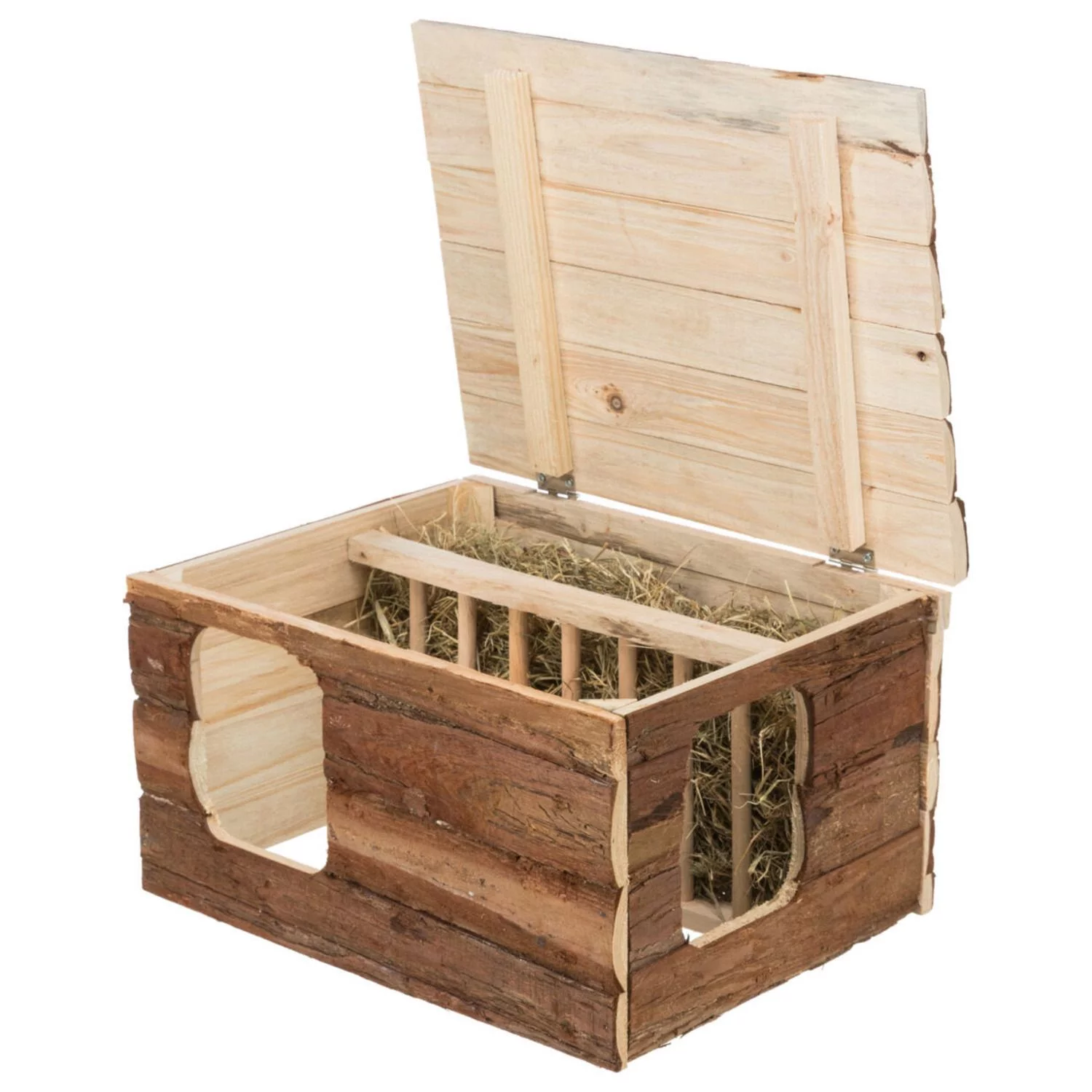 Trixie Natural Living Huis Hilke - Kooi Accessoire - 40x23x32 Cm Donker Hout - Image 6