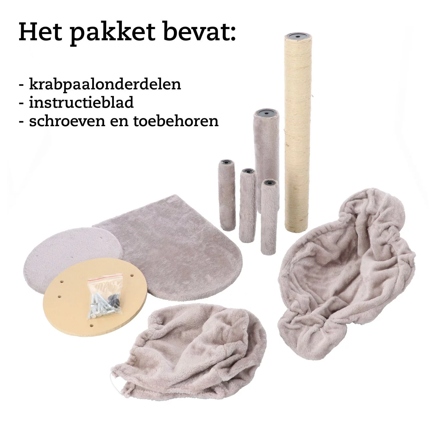 Adori Krabpaal Minous - Krabpalen - 40x30x60 Cm Grijs - Image 8