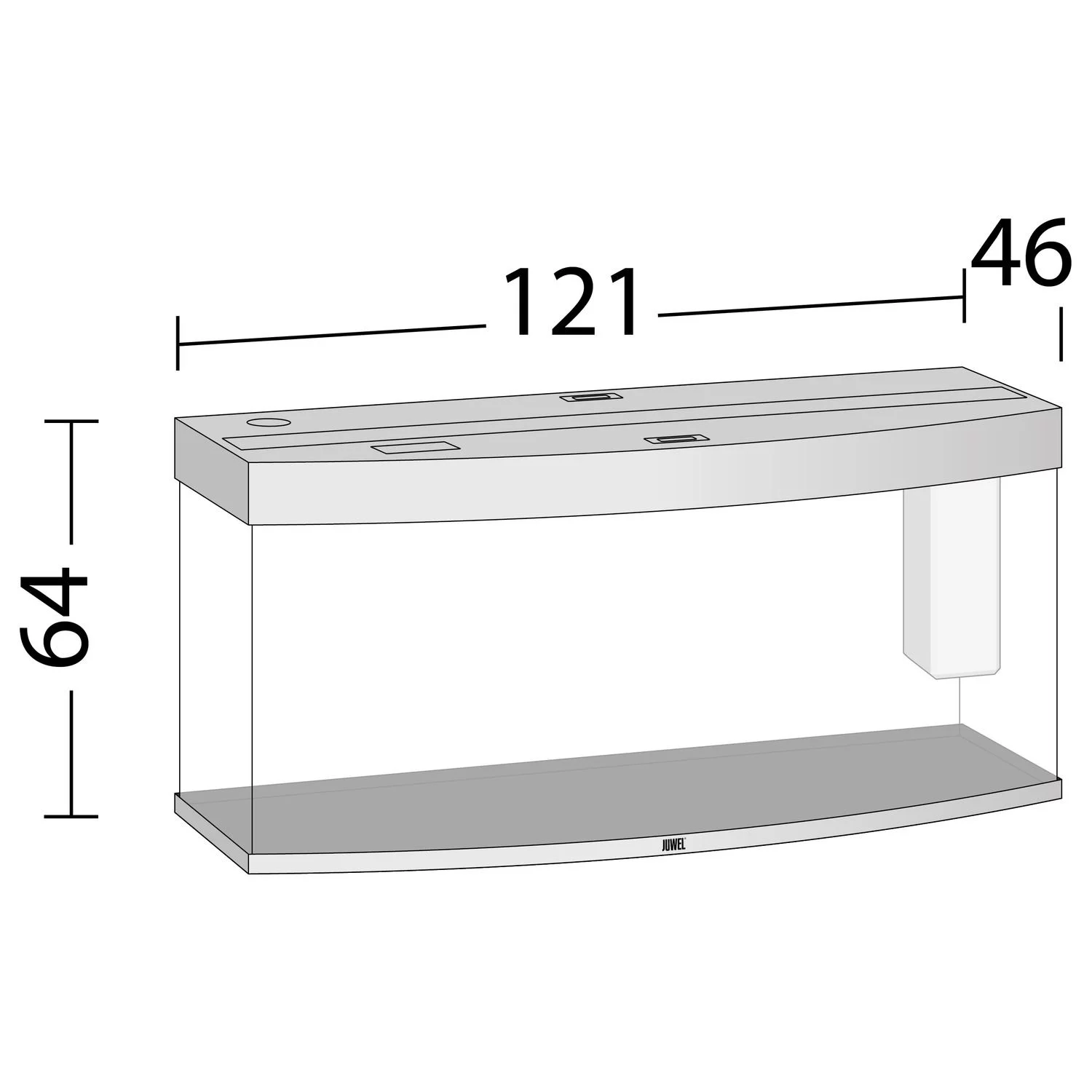 Juwel Aquarium Vision 260 Led 121x46x64 Cm - Aquaria - Image 3